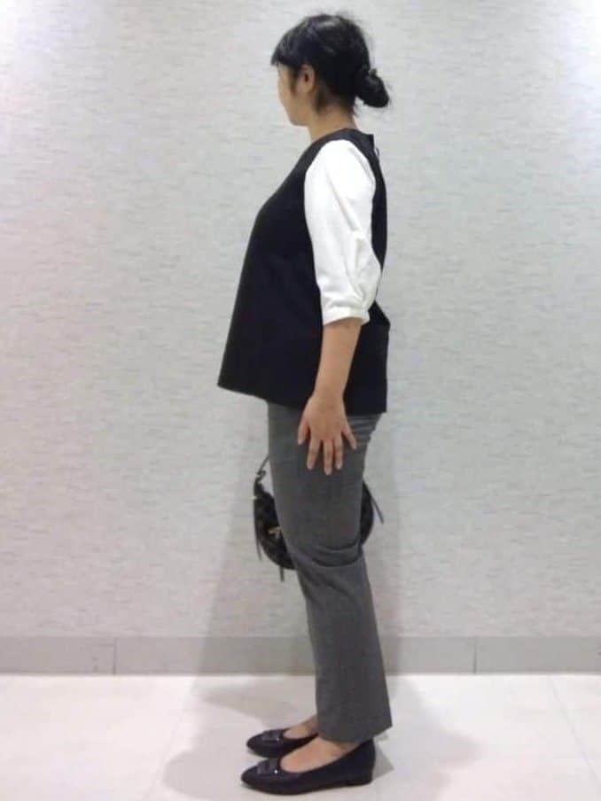 sakoさんの「Reflect｜【私のパンツ／手洗い可】ベーシックテーパードパンツ」を使ったコーディネート