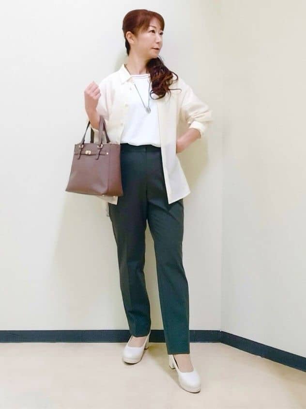 花さんの「Reflect｜【インナーにおすすめ◎】シアーネックデザインプルオーバー」を使ったコーディネート