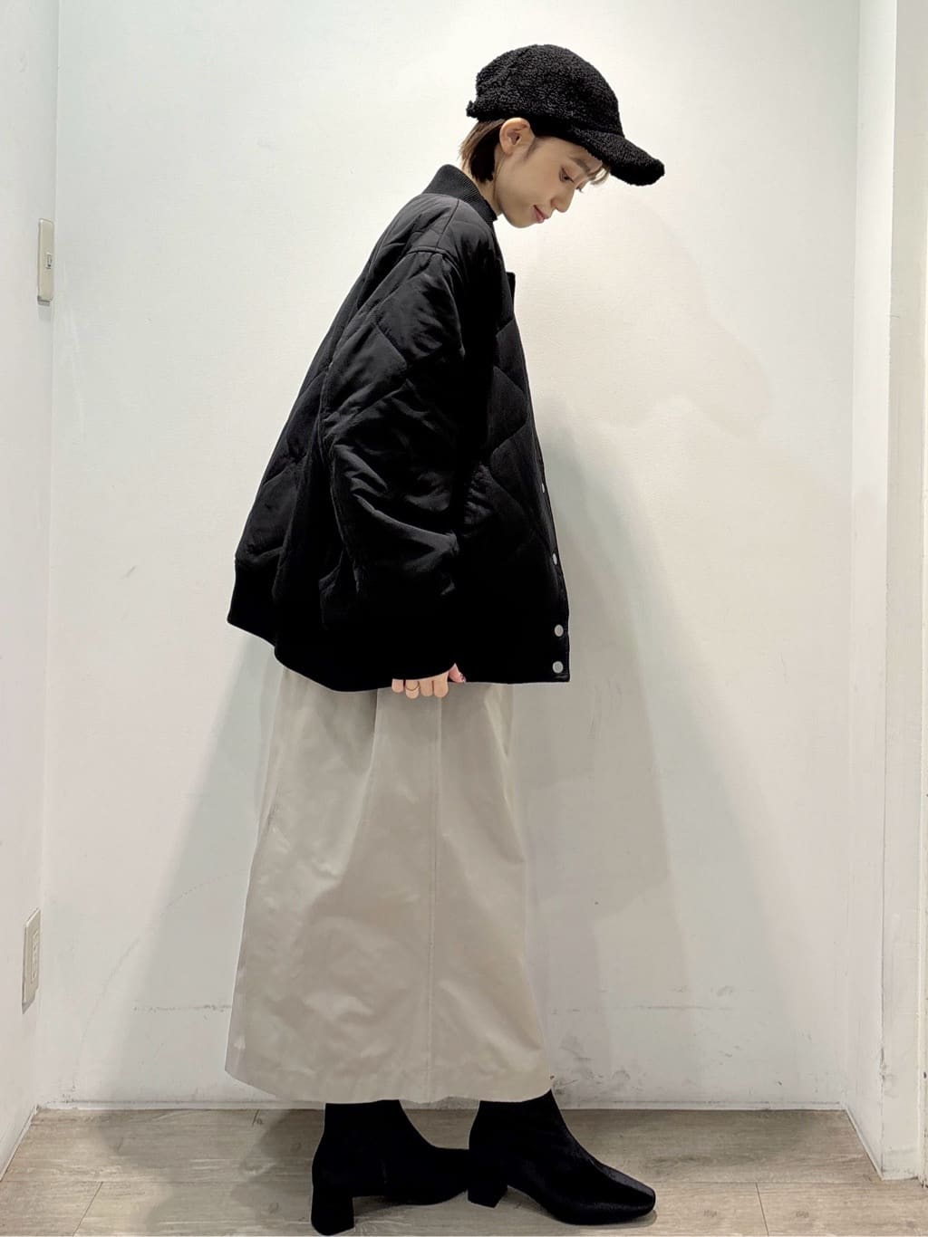 ぶまりんさんの「OPAQUE.CLIP｜ハイネックリブニット【洗濯機OK】」を使ったコーディネート