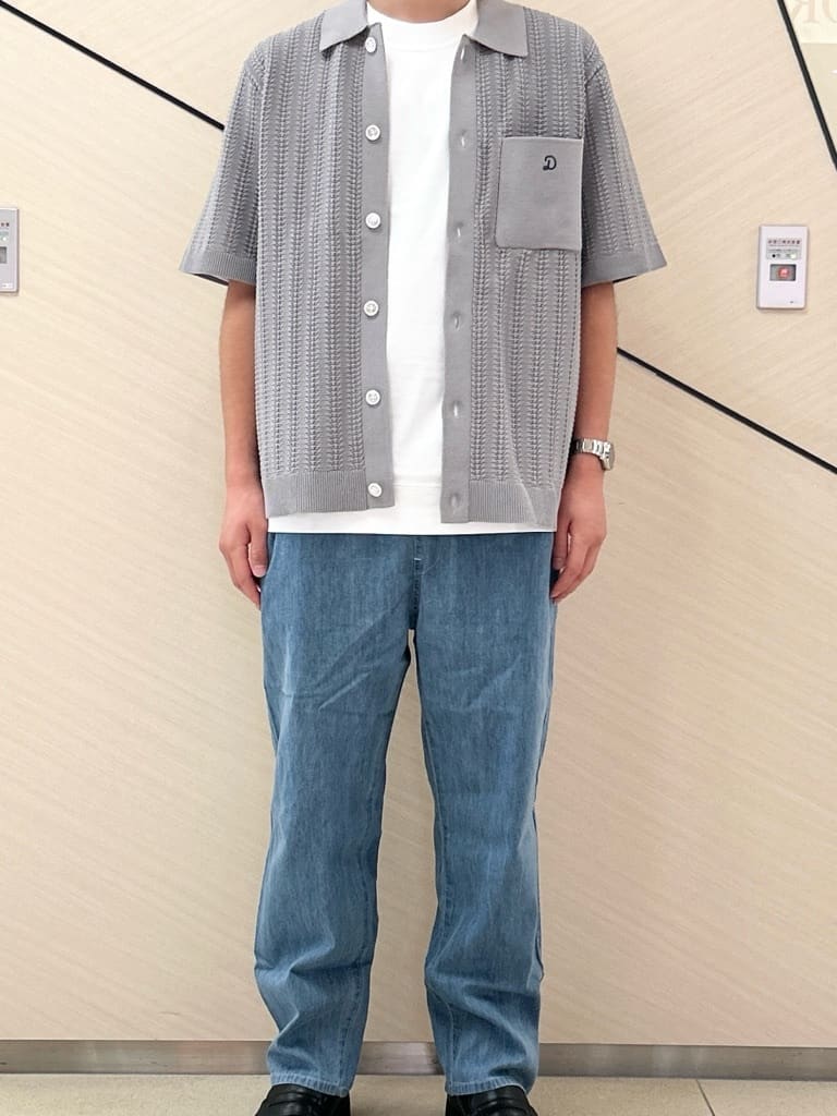 千葉亮太さんの「DRESSTERIOR｜オーガニックコットン キューバニットシャツ」を使ったコーディネート