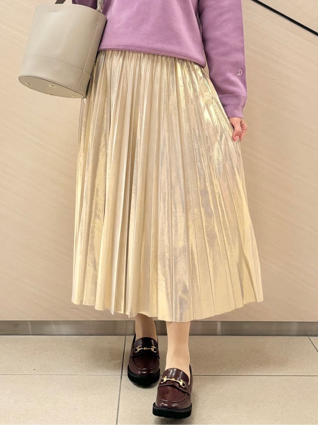 Rinaさんの「DRESSTERIOR｜◆【洗える/7色展開】ウォッシャブルコットンカシミヤニット」を使ったコーディネート