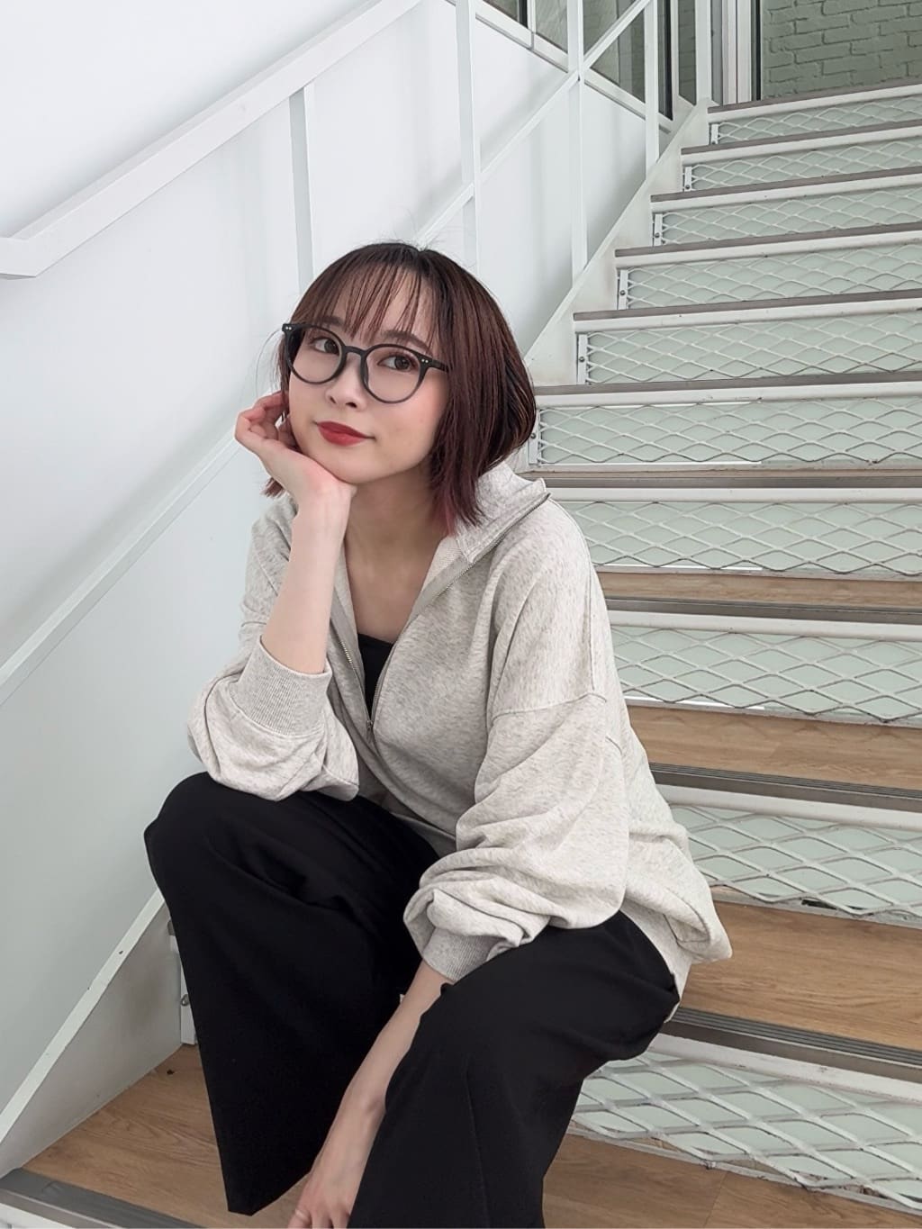 𝐜𝐡𝐢𝐤𝐚さんの「SHOO･LA･RUE｜【着丈選べる/S-LL】触れる度ひんやり ゆるきれい イージーワイドパンツ」を使ったコーディネート
