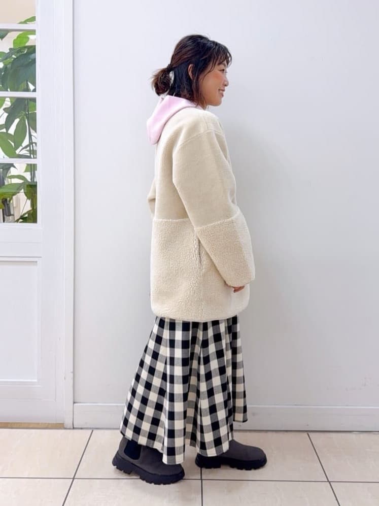 Osawaさんの「Dessin｜【2WAY】フェイクムートンコート」を使ったコーディネート