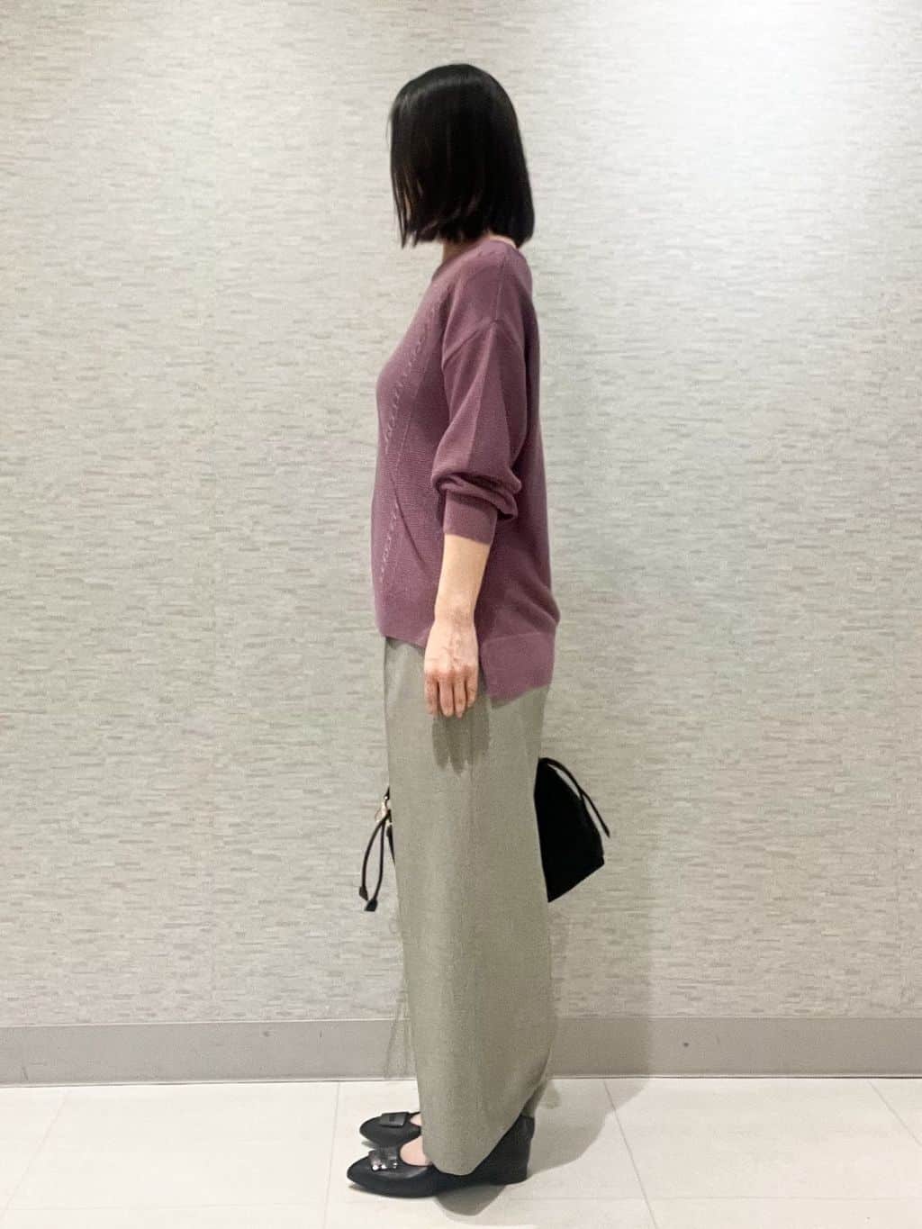 marikoさんの「Reflect｜【パンツ合わせにぴったり◎】ゆったりオフボディニット」を使ったコーディネート