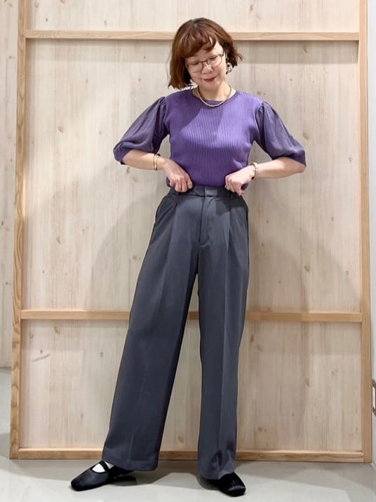 nakoさんの「THE SHOP TK｜ノーカラージレ【セットアップ可/洗濯機OK】」を使ったコーディネート