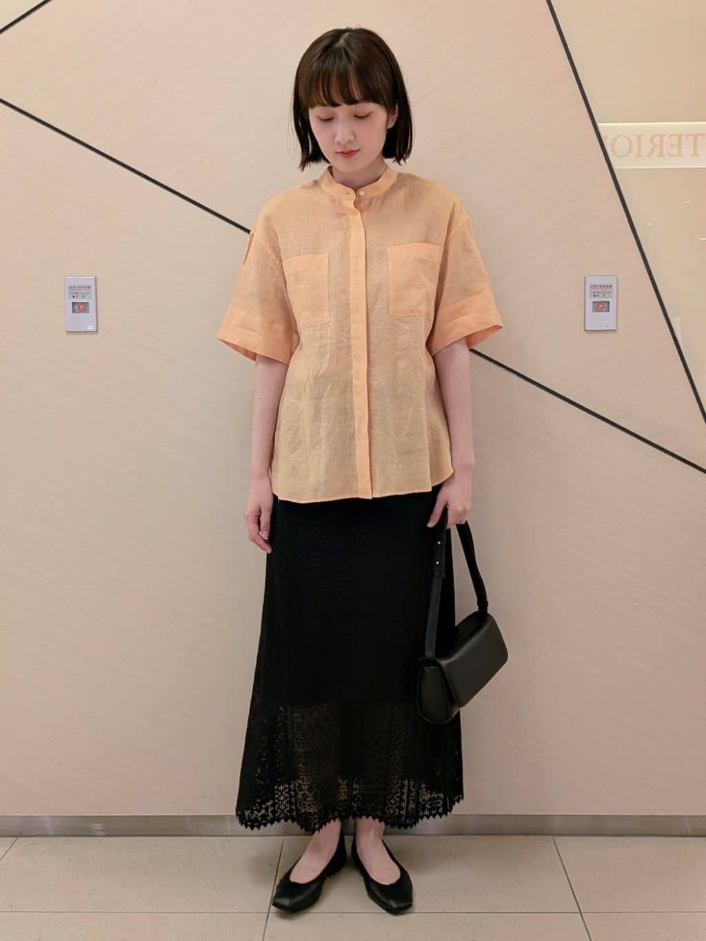 saoriさんの「DRESSTERIOR｜◆ソフトレザーバレエシューズ」を使ったコーディネート