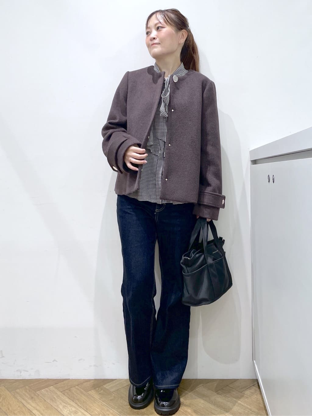 Junさんの「index｜アシンメトリーレイヤードボウタイブラウス【洗濯機OK／イージーアイロン／防シワ】《XS～3L》」を使ったコーディネート