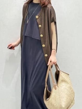 Miwaさんの「UNTITLED｜【接触冷感】ドレープリボンHAT」を使ったコーディネート