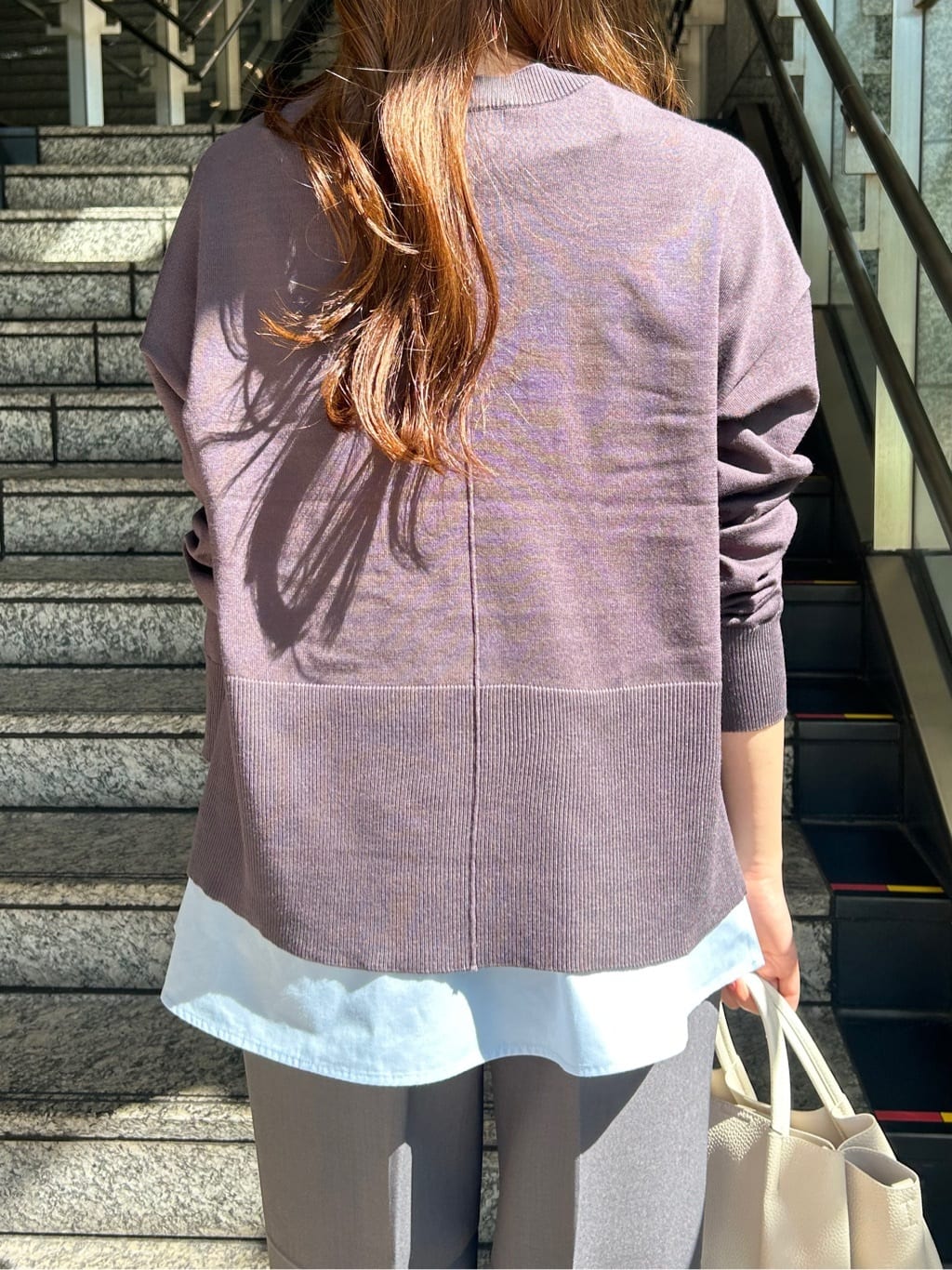 Risaさんの「OPAQUE.CLIP｜《ツインセット》リラクシーサイドスリットニット&times;ドッキングタンク【洗濯機洗い可】」を使ったコーディネート
