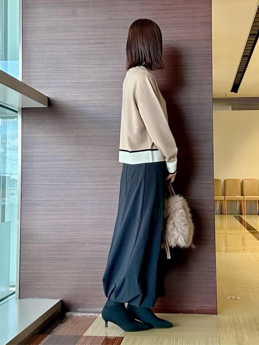 anaさんの「UNTITLED｜【アンサンブル可/ジャケット風】ウールミラノリブカーディガン」を使ったコーディネート
