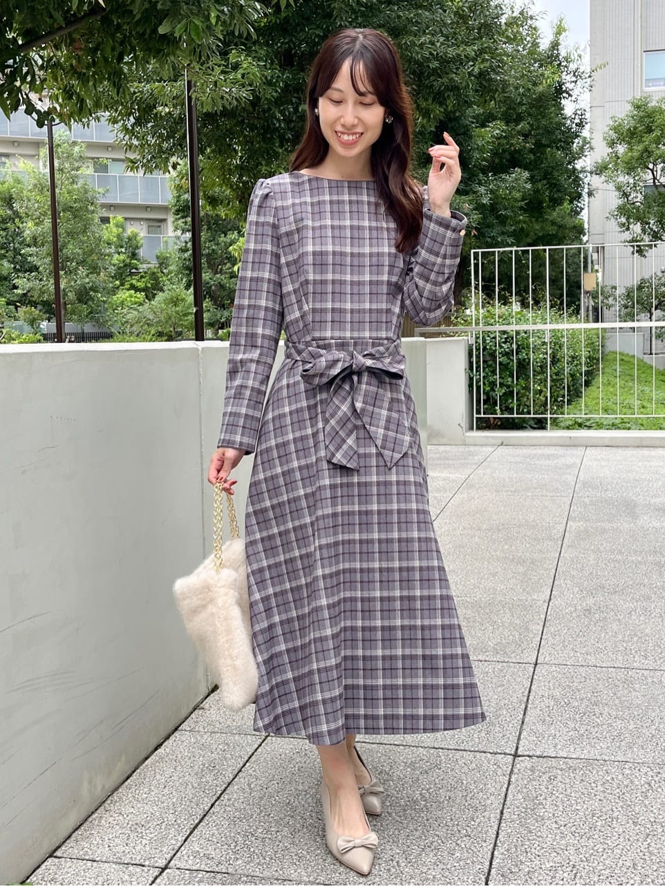 はばさんの「Couture brooch｜パール調モチーフゴールドリング」を使ったコーディネート