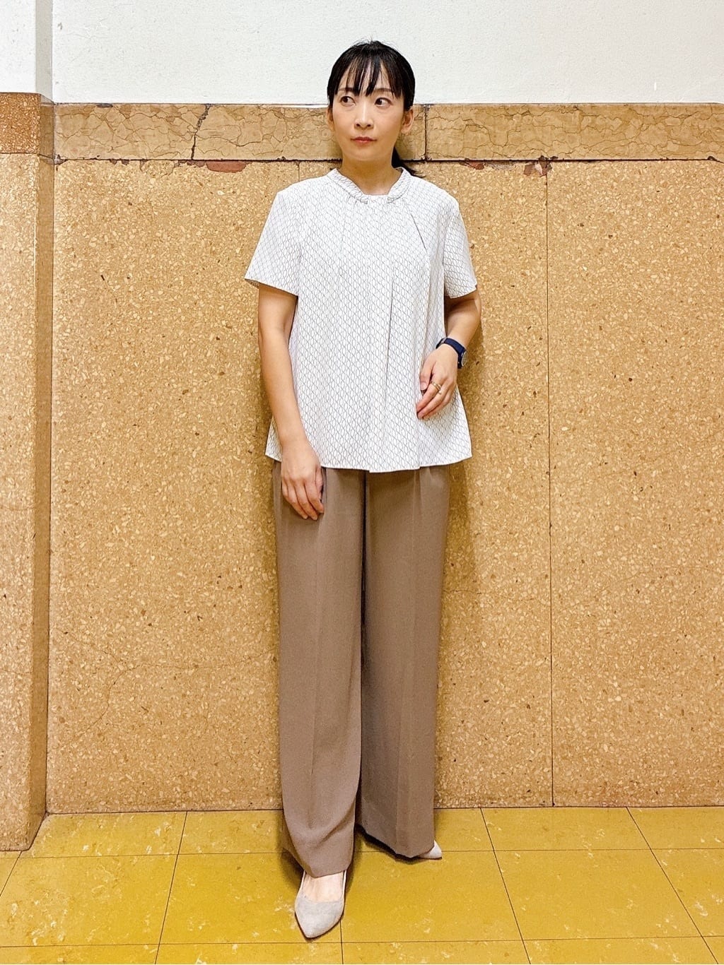 hattoriさんの「INDIVI｜【軽く羽織れる！】ダブルジャケット」を使ったコーディネート