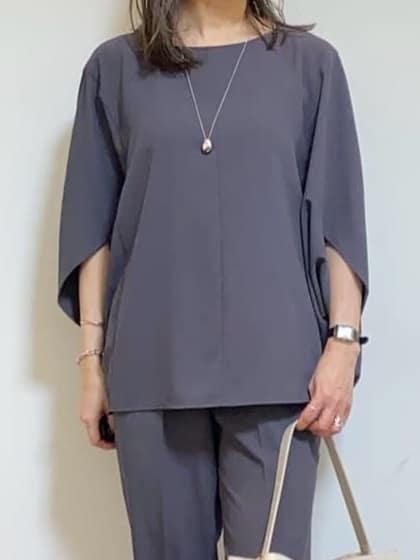 tomoさんの「UNTITLED｜【ステンレス】レイヤードチェーンネックレス」を使ったコーディネート