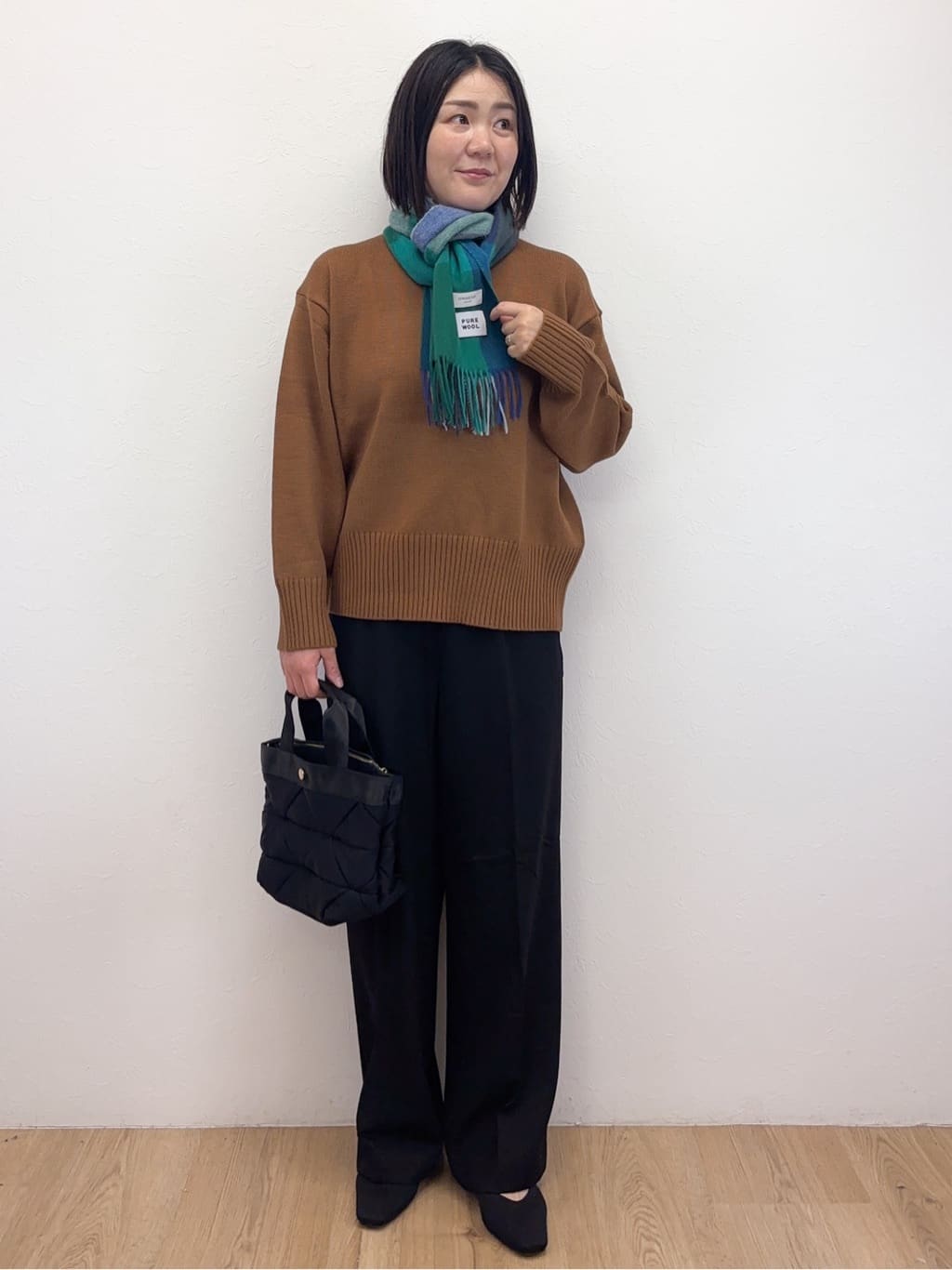 Takeさんの「OPAQUE.CLIP｜ウォームタッチ イージーワイドパンツ【洗濯機洗OK／ストレッチ】≪SS～LL≫」を使ったコーディネート