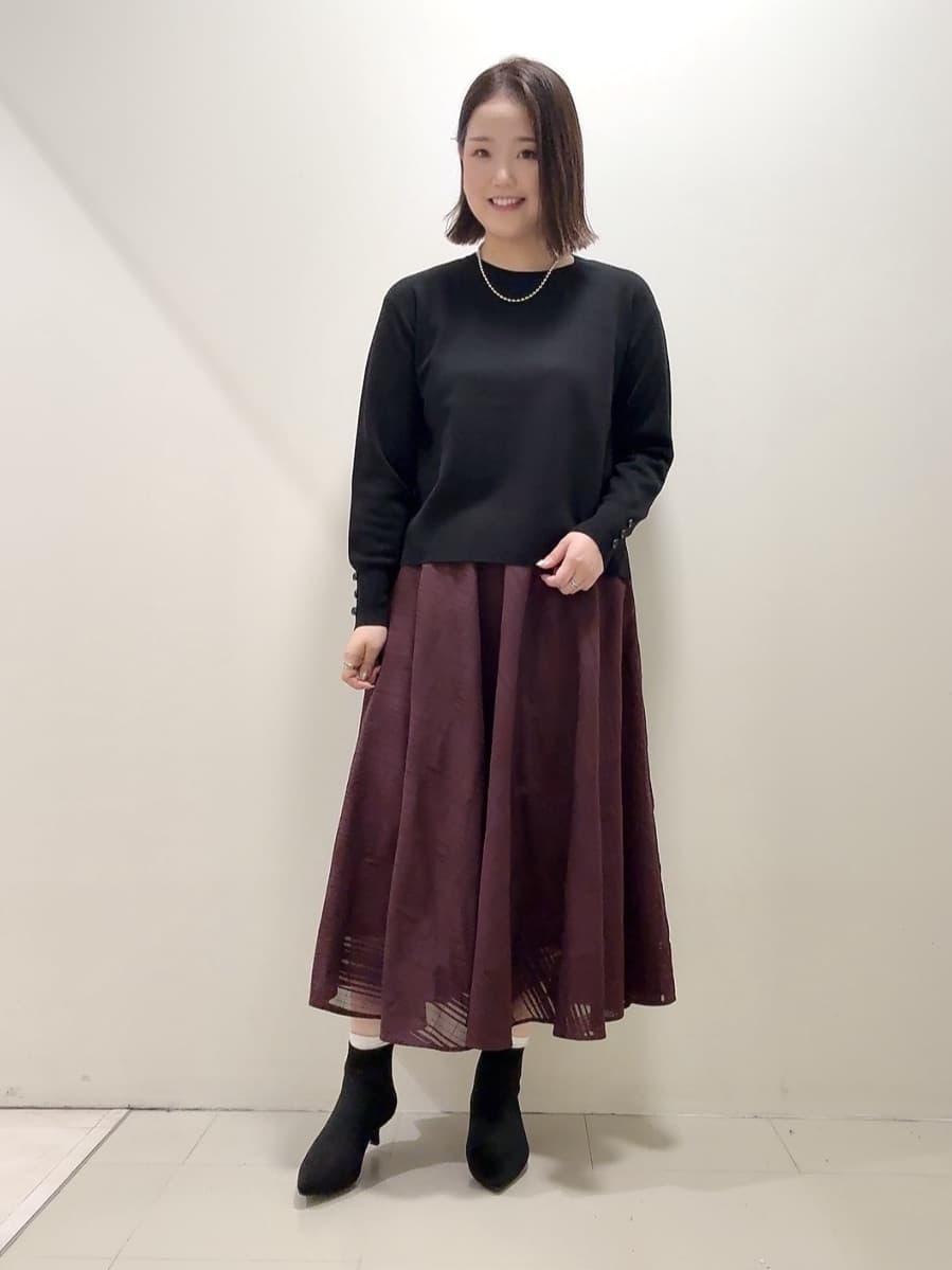 YUIさんの「UNTITLED｜【アンサンブル可/洗える】ウールミラノリブニット」を使ったコーディネート