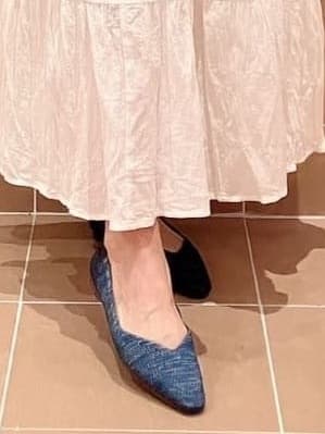 Ｋさんの「ESPERANZA｜Oito和紙フラットパンプス」を使ったコーディネート