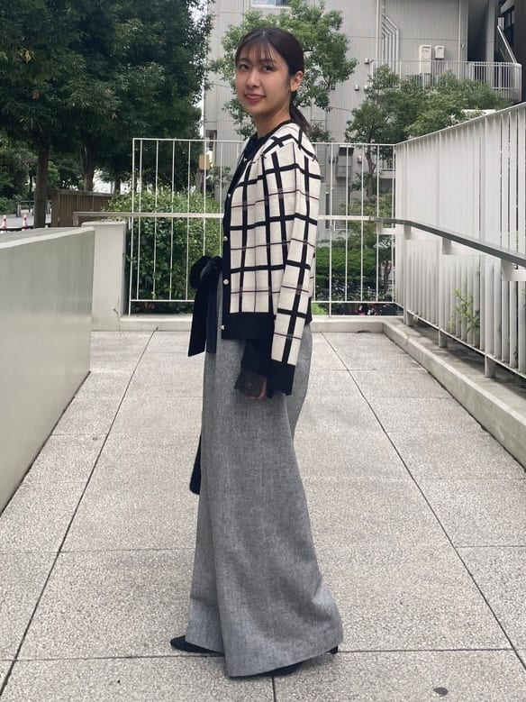 abeさんの「Couture brooch｜フェイクファーチェーンバッグ」を使ったコーディネート