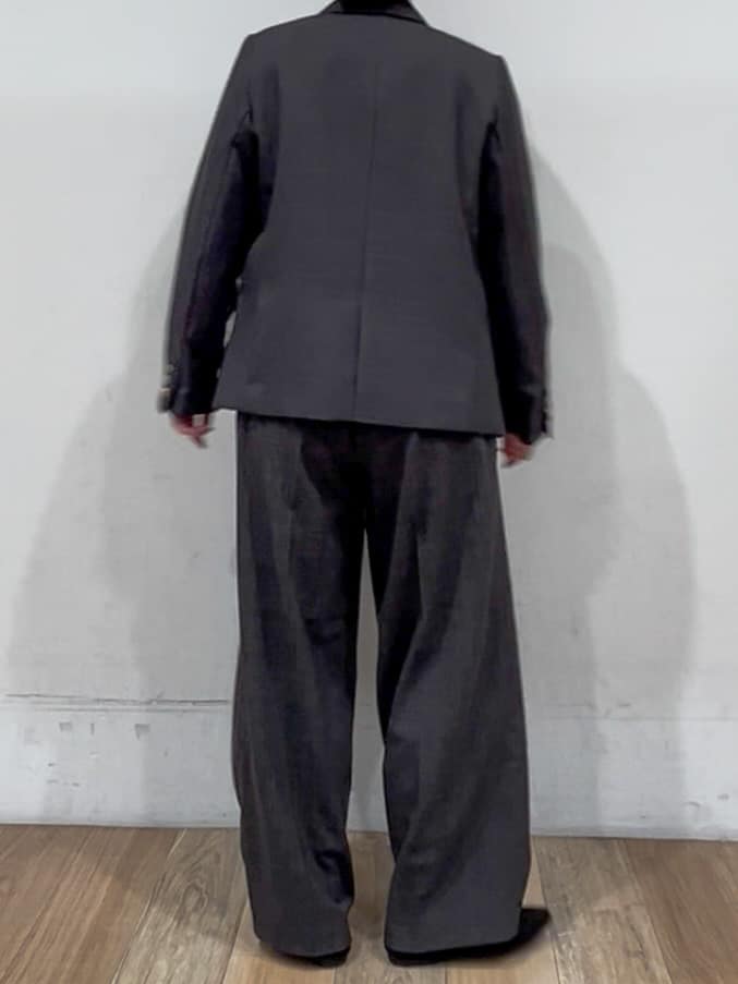 山さんさんの「grove｜【カセット服】ダブルブレストテーラードジャケット」を使ったコーディネート