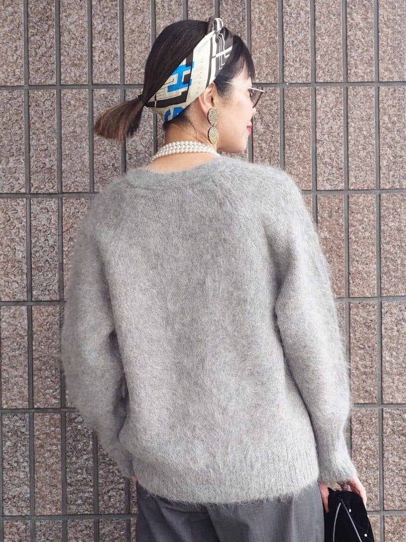 MUTSUKOさんの「UNTITLED｜【ゆったり】アルパカ混シャギー カーディガン」を使ったコーディネート