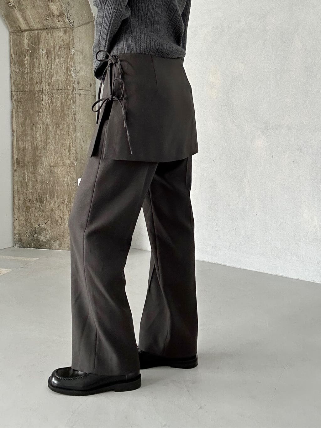 harunaさんの「CODE A｜layered skirt pants」を使ったコーディネート