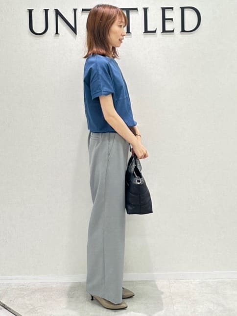Miwaさんの「UNTITLED｜【洗える/前後2WAY】ネックプルオーバーニット」を使ったコーディネート