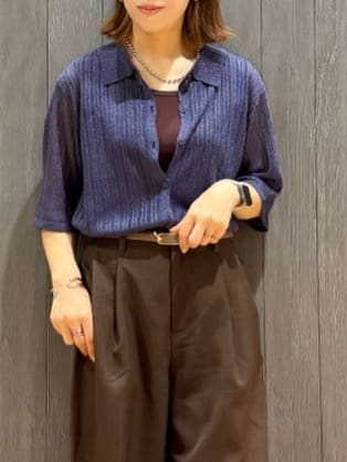 meiさんの「SHOO･LA･RUE｜【洗える/ひんやり／前後2WAY】テレコタンクトップ」を使ったコーディネート