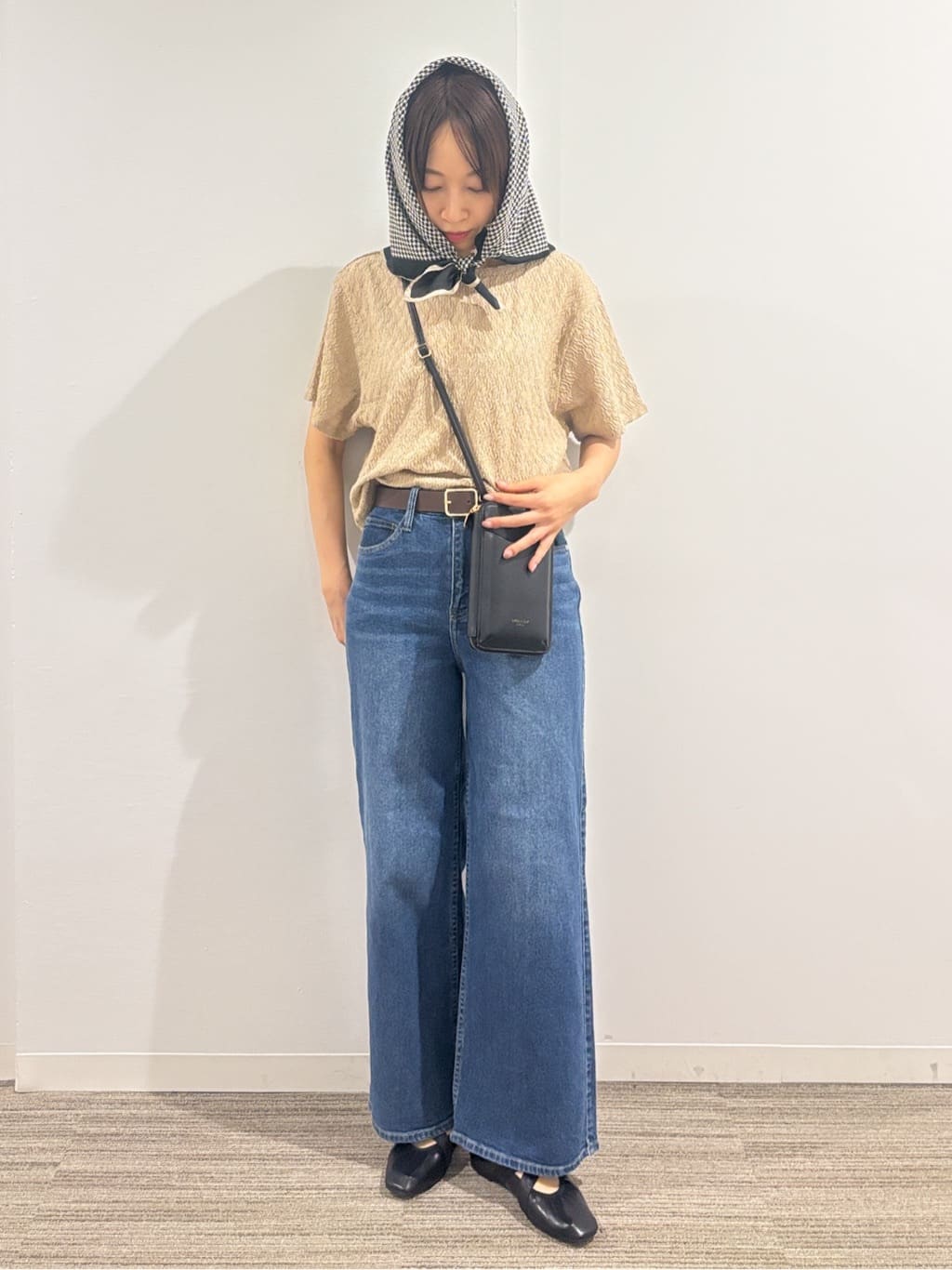 kumiさんの「OPAQUE.CLIP｜ふくれジャカードトップス【洗濯機洗い可】」を使ったコーディネート