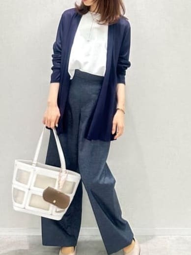 Miwaさんの「UNTITLED｜◆【接触冷感/UV機能/遮熱】ジャージカーディガン」を使ったコーディネート
