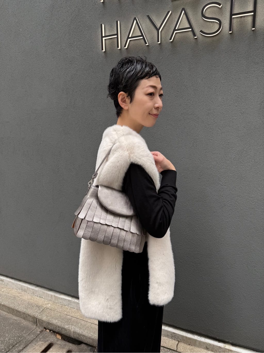 Kさんの「HIROKO HAYASHI｜FRANGIA（フランジャ）ショルダーバッグ」を使ったコーディネート