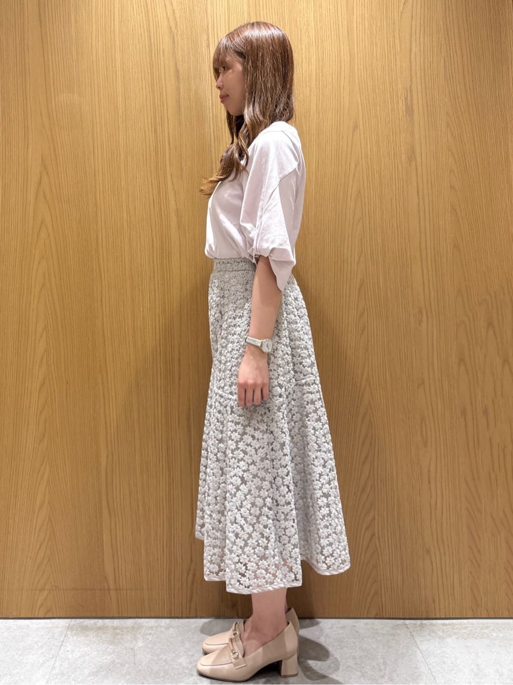 ゆいさんの「index｜パフスリーブツイストタックトップス【洗濯機可／接触冷感／UVケア】」を使ったコーディネート