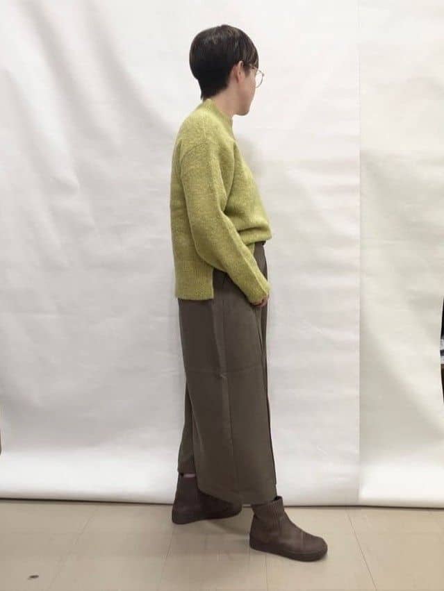 なっちゃんさんの「SHOO･LA･RUE｜【着丈選べる/S-LL】スタイルアップが叶う ベルト付きワイドパンツ」を使ったコーディネート