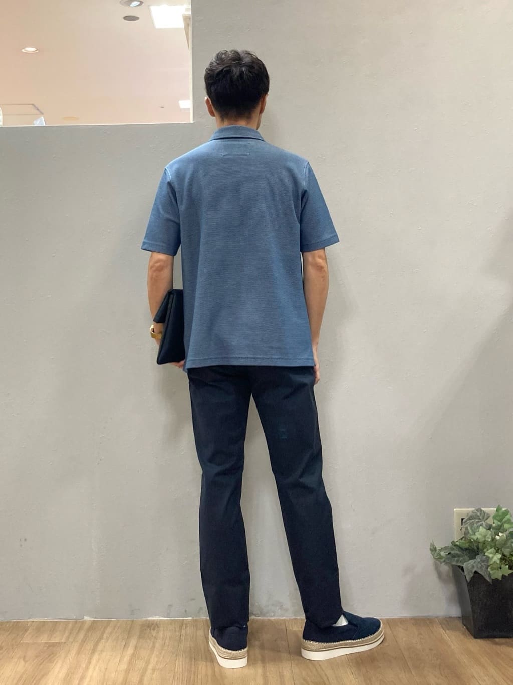 シュンさんの「TAKEO KIKUCHI｜【抗菌防臭／9色5サイズ展開】ハニカムメランジ ポロシャツ」を使ったコーディネート