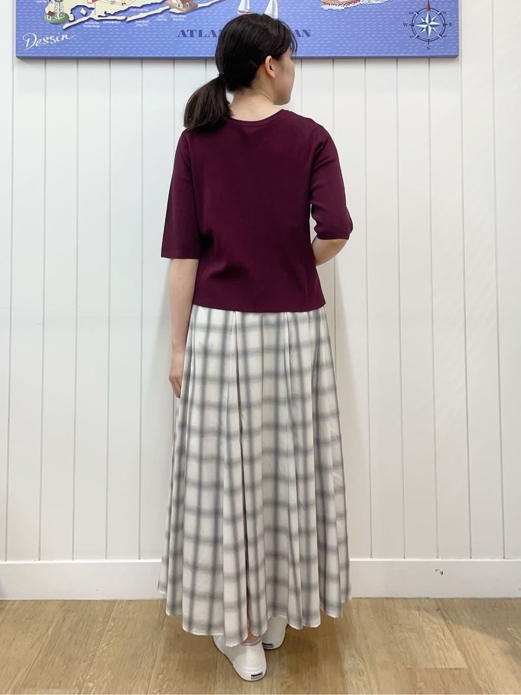Mayaさんの「Dessin｜【UVカット/洗える】2WAY五分袖カーディガン」を使ったコーディネート
