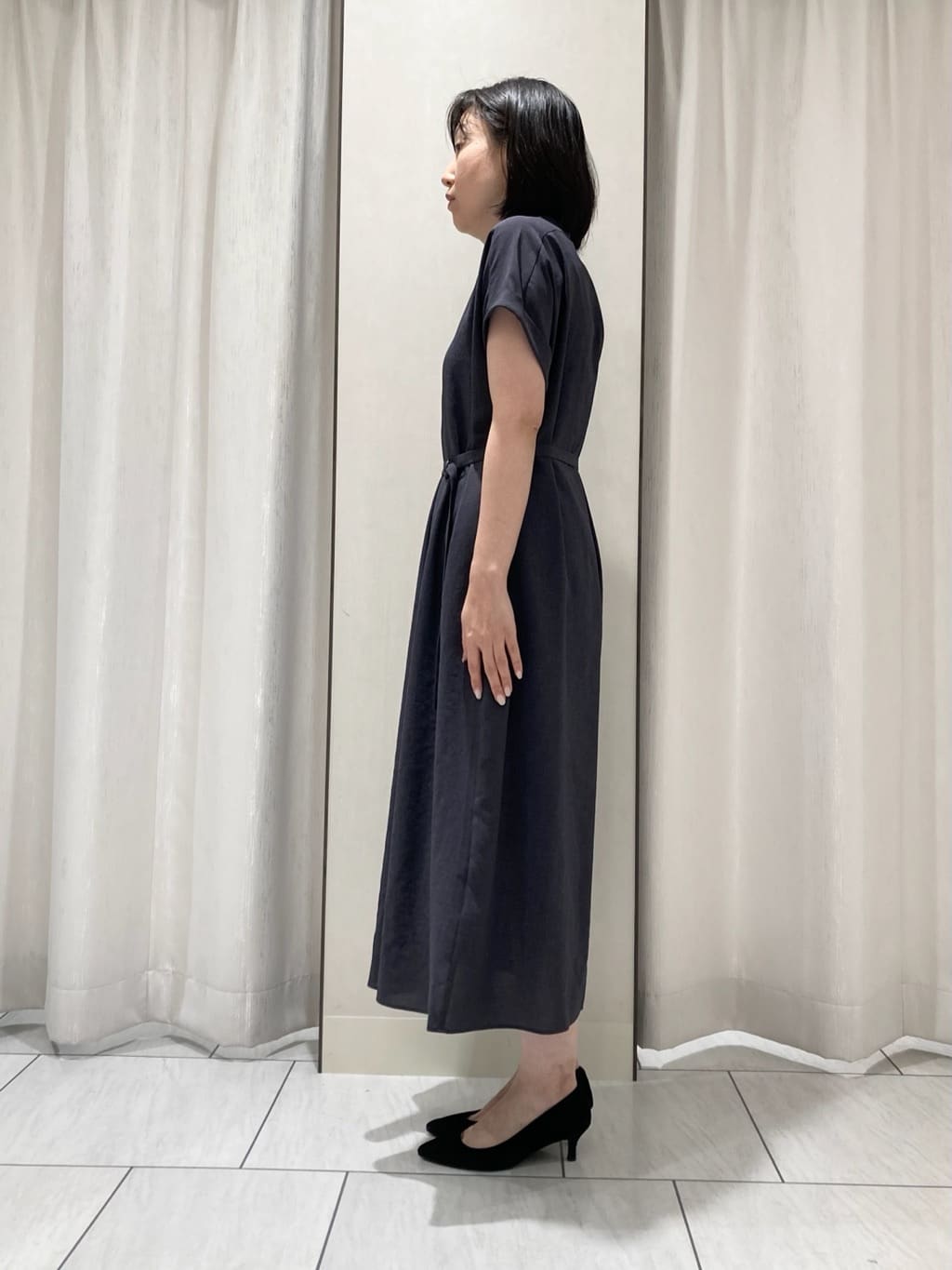 わたなべさんの「UNTITLED｜【UV/はっ水】リラククールワンピース」を使ったコーディネート