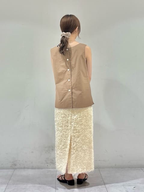 kyokaさんの「UNTITLED｜【2WAY/セットアップ可/ノースリーブ/前ボタン】ファブリカブラウス」を使ったコーディネート