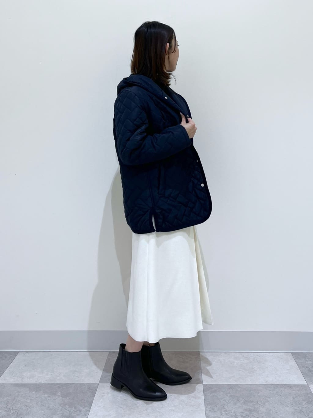 canaさんの「Dessin｜キルトフードジャケット」を使ったコーディネート