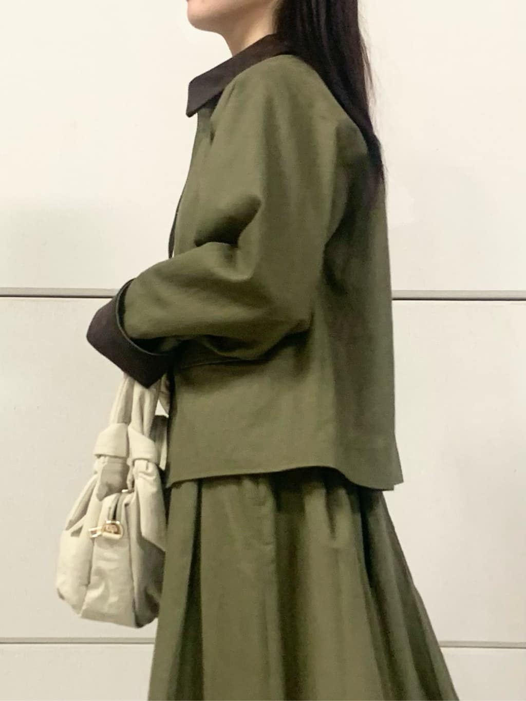 sahoさんの「THE SHOP TK｜カバーオールジャケット【洗える】」を使ったコーディネート
