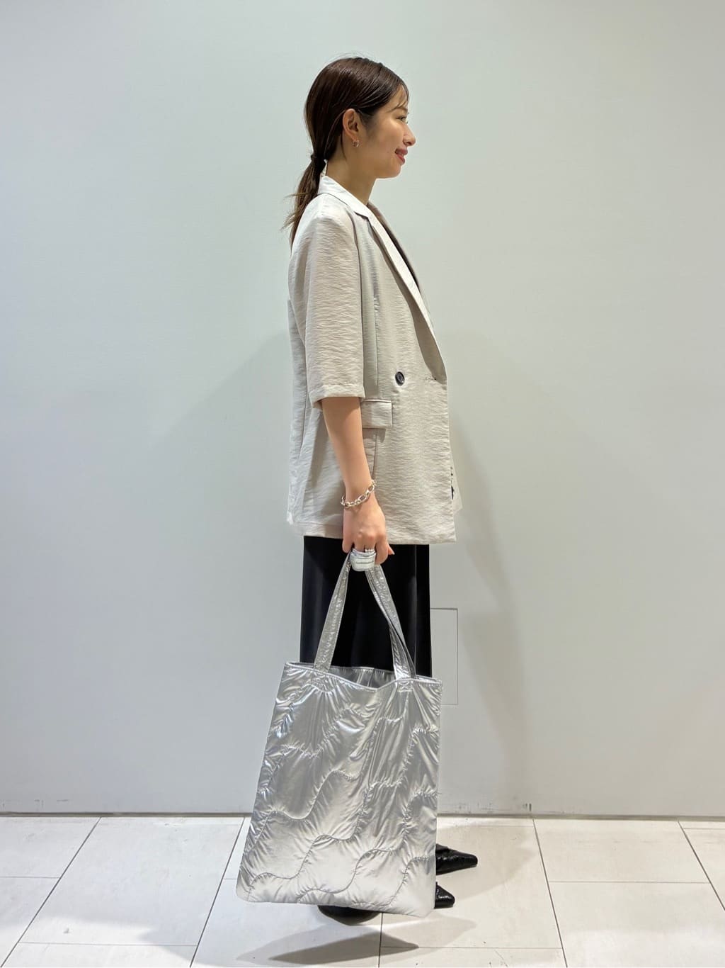 KAOさんの「INDIVI｜ライトダブルジャケット」を使ったコーディネート
