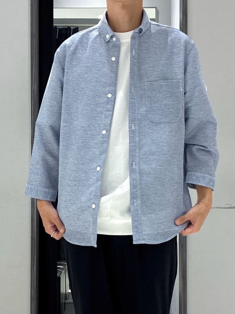 わいずみさんの「TAKEO KIKUCHI｜【抗菌防臭／5サイズ展開】ハイゲージポンチ Tシャツ」を使ったコーディネート