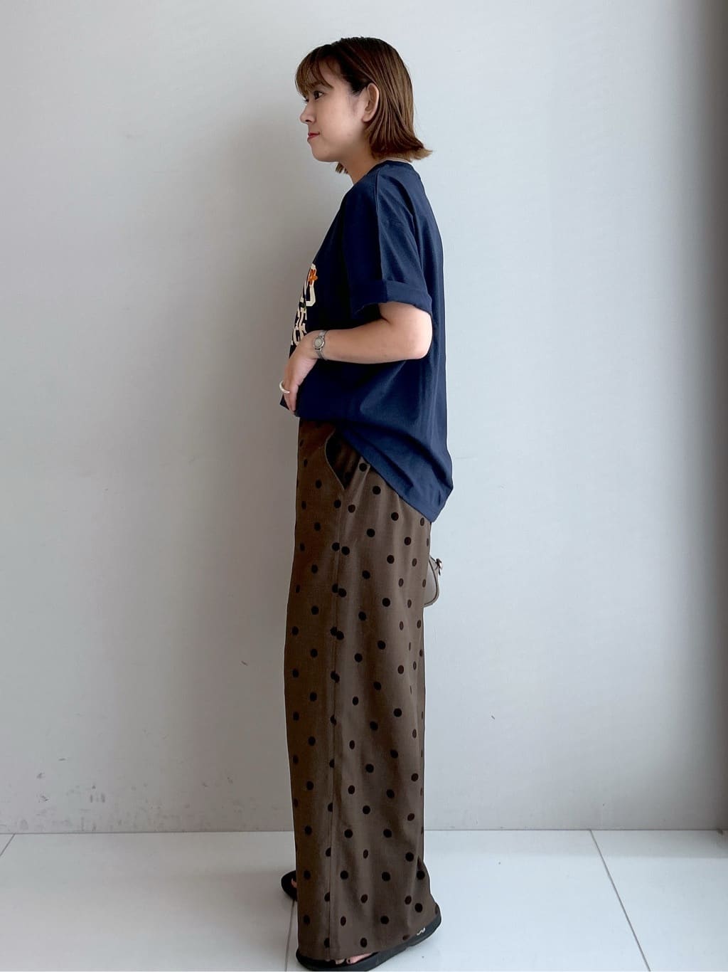 Hirokaさんの「Dessin｜ロゴ刺繍Tシャツ」を使ったコーディネート