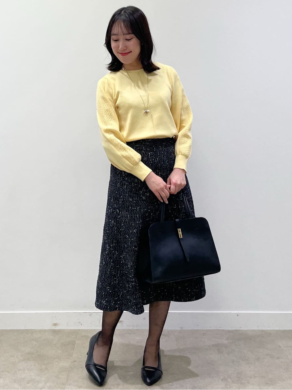 yukariさんの「Reflect｜【選べる8色／スカートにもパンツにも◎】ウール混ボートネックニット」を使ったコーディネート