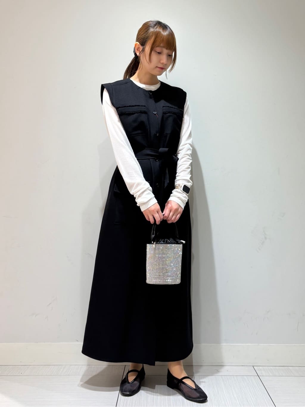 やなぎさんの「DRESSTERIOR｜◆【洗える/リブベロア】シアーリブベロアカットソー」を使ったコーディネート