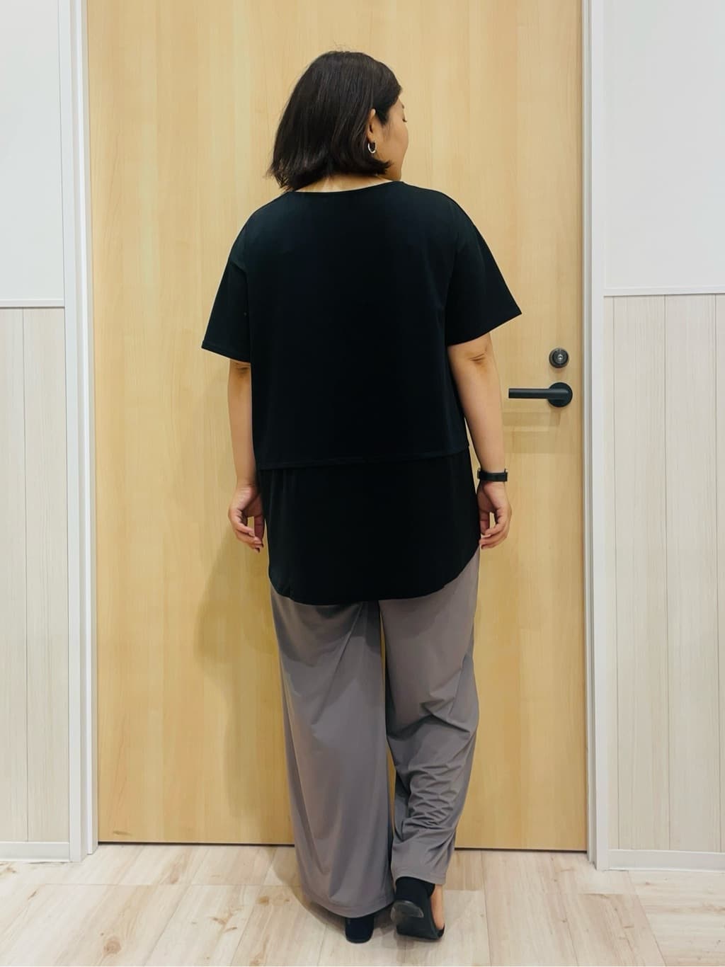 すーさんの「SHOO･LA･RUE｜【S-LL/UV/吸水速乾】きれいに体型カバー Aライン チュニックワンピース」を使ったコーディネート