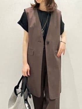 Miwaさんの「UNTITLED｜ライトダブルリングネックレス」を使ったコーディネート