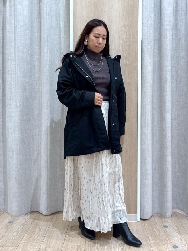 sachiさんの「grove｜最終お値下げ！！【名品アウター/3WAY・はっ水】ボアライナー付きモッズコート」を使ったコーディネート