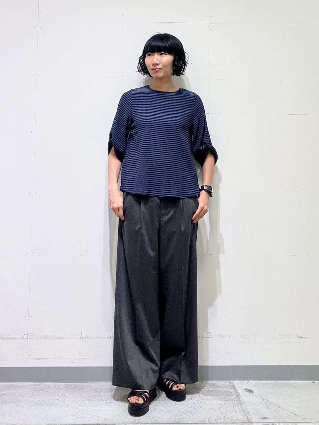 naoさんの「INDIVI｜【軽く羽織れる！】ダブルジャケット」を使ったコーディネート