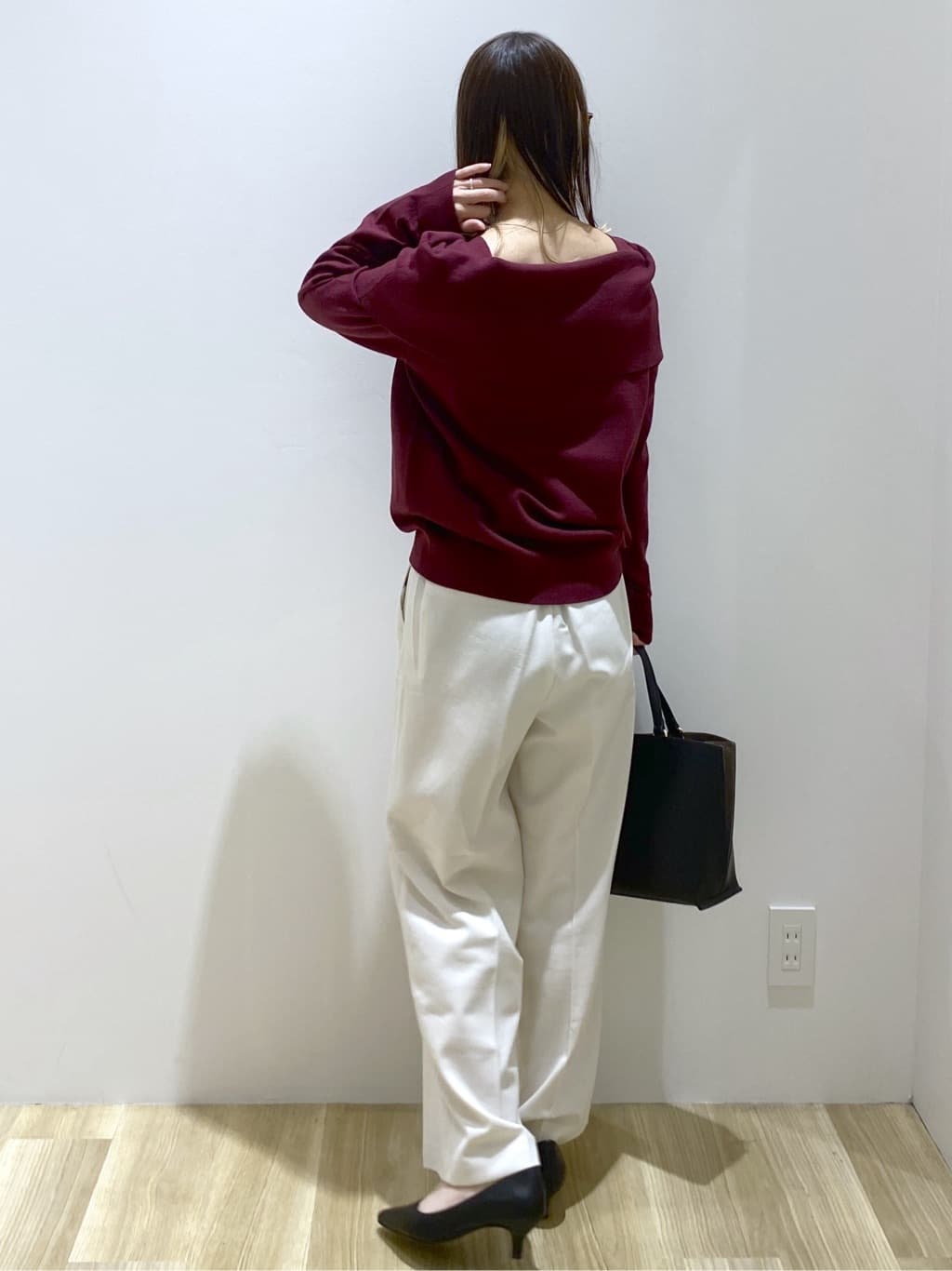 えりさんの「OPAQUE.CLIP｜ウールライクメルトンノーカラーコート【洗濯機洗い可】」を使ったコーディネート