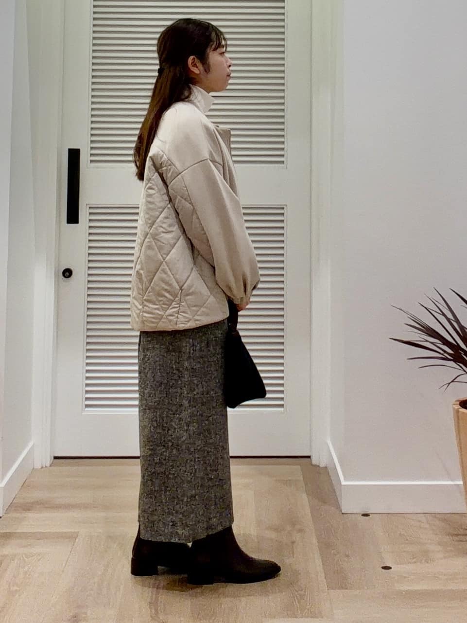 maruさんの「Dessin｜ダンボールジップブルゾン」を使ったコーディネート