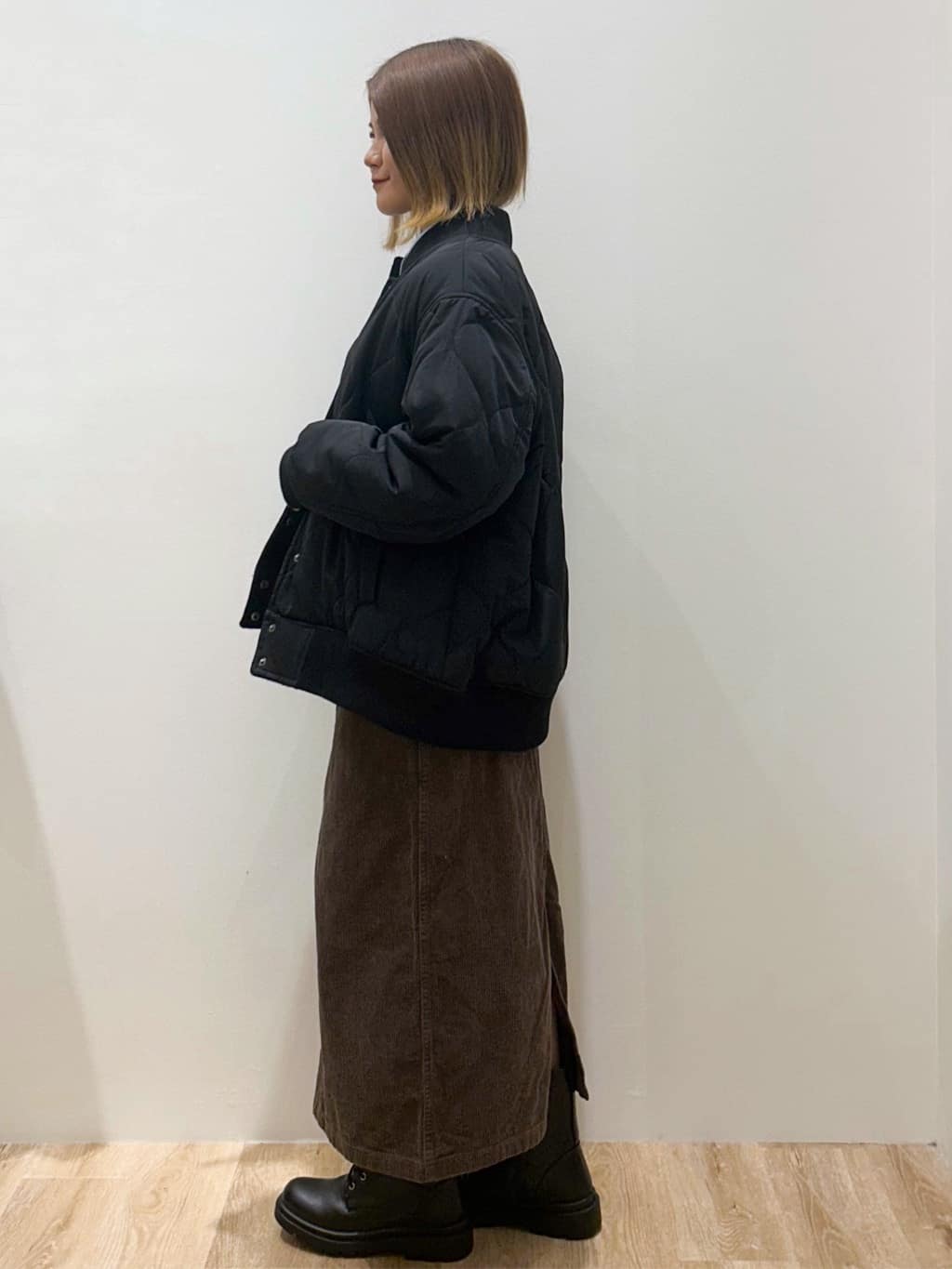 suzukaさんの「OPAQUE.CLIP｜《リバーシブル》キルティングブルゾン」を使ったコーディネート