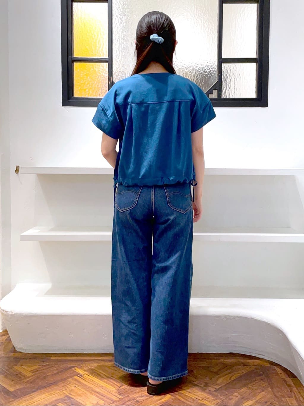あんりさんの「grove｜【Lee&times;grove別注】WIDE DENIM PANTS」を使ったコーディネート